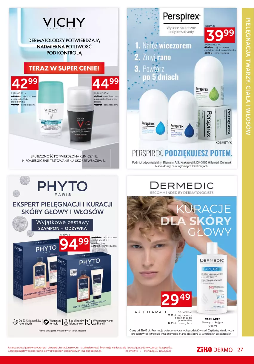 Gazetka promocyjna Ziko - Gazetka Ziko Dermo - ważna 26.11 do 10.12.2025 - strona 27 - produkty: Capilarte, Ser, Szampon