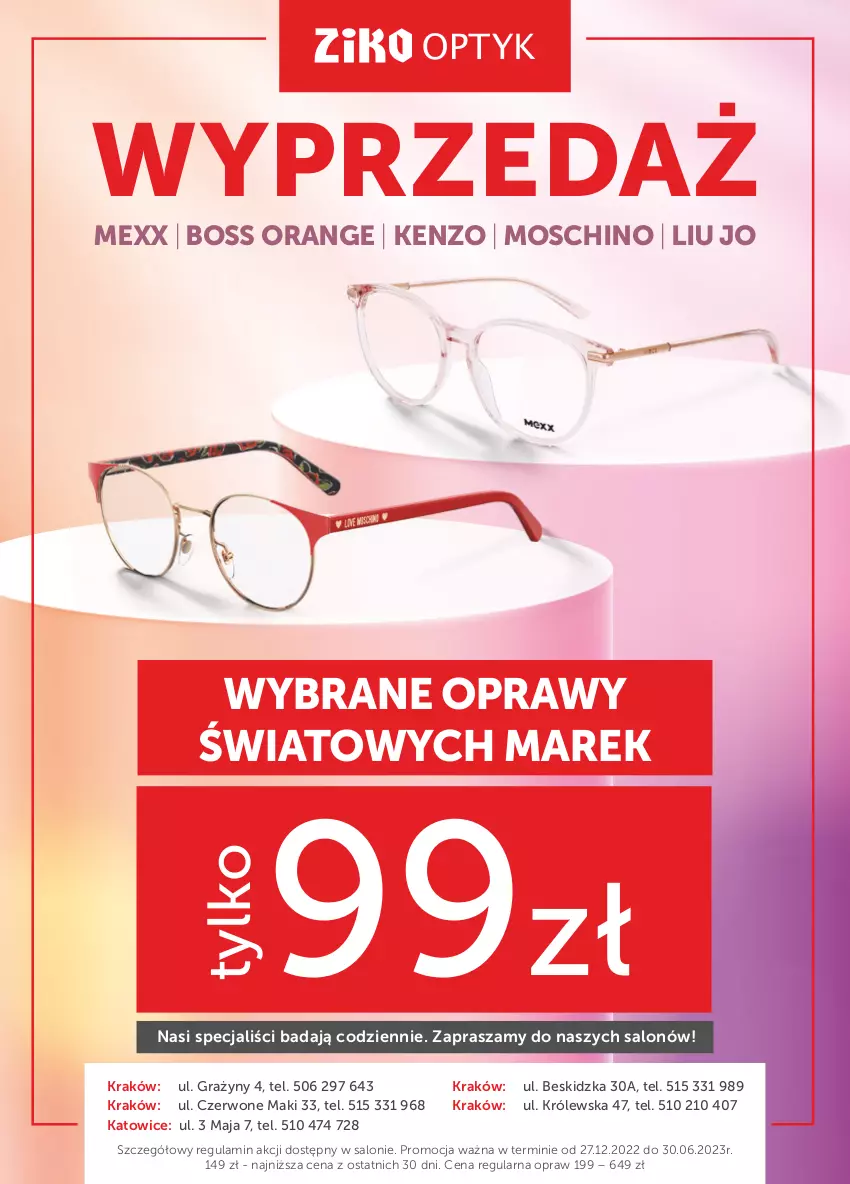 Gazetka promocyjna Ziko - Gazetka Ziko Dermo - ważna 12.01 do 25.01.2023 - strona 28 - produkty: Gra, Kenzo, Mexx, Moschino, O nas