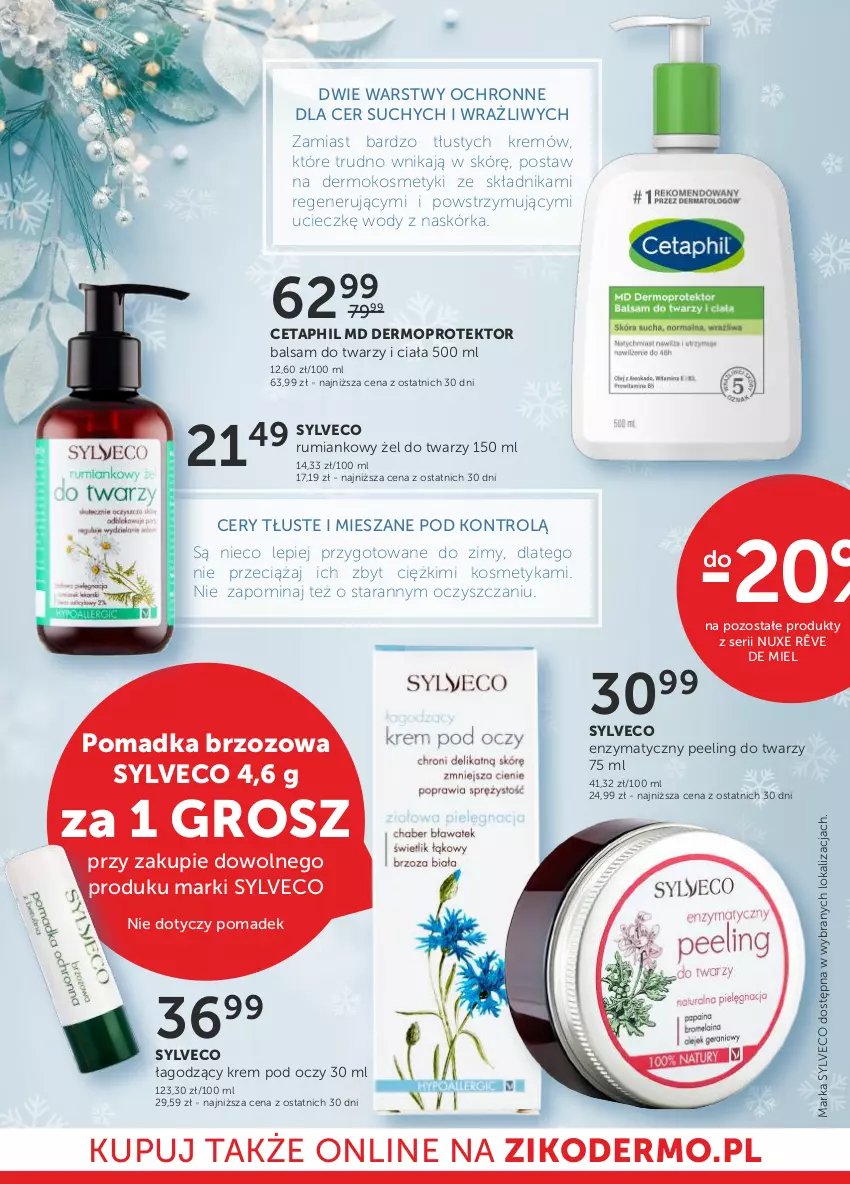 Gazetka promocyjna Ziko - Gazetka Ziko Dermo - ważna 12.01 do 25.01.2023 - strona 4 - produkty: Cetaphil, Krem pod oczy, Mop, Nuxe, Peeling, Rum, Ser