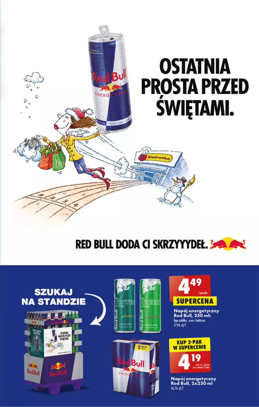 Gazetka promocyjna Biedronka - Gazetka - Biedronka.pl - ważna 22.12 do 28.12.2022 - strona 47 - produkty: Fa, Napój, Napój energetyczny, Red Bull