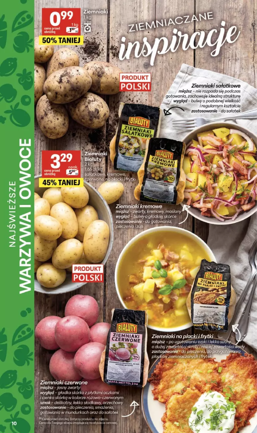 Gazetka promocyjna Delikatesy Centrum - Franczyza DC39 Czwartek - ważna 24.09 do 30.09.2026 - strona 10 - produkty: Frytki, Lack, Owoce, Piec, Sałat, Warzywa, Ziemniaki