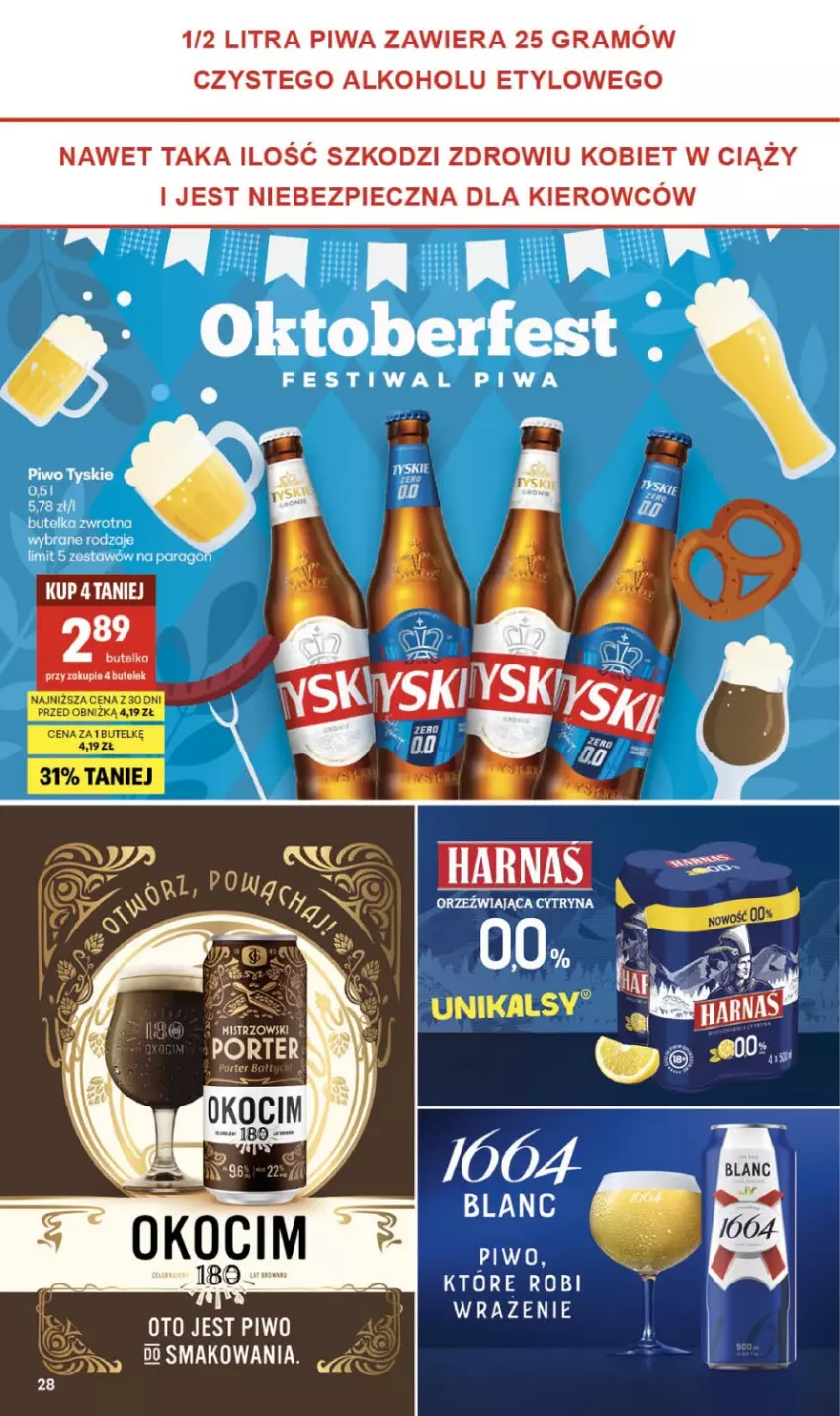 Gazetka promocyjna Delikatesy Centrum - Franczyza DC39 Czwartek - ważna 24.09 do 30.09.2026 - strona 28 - produkty: Gra, Koc, Okocim, Piec, Piwa, Piwo