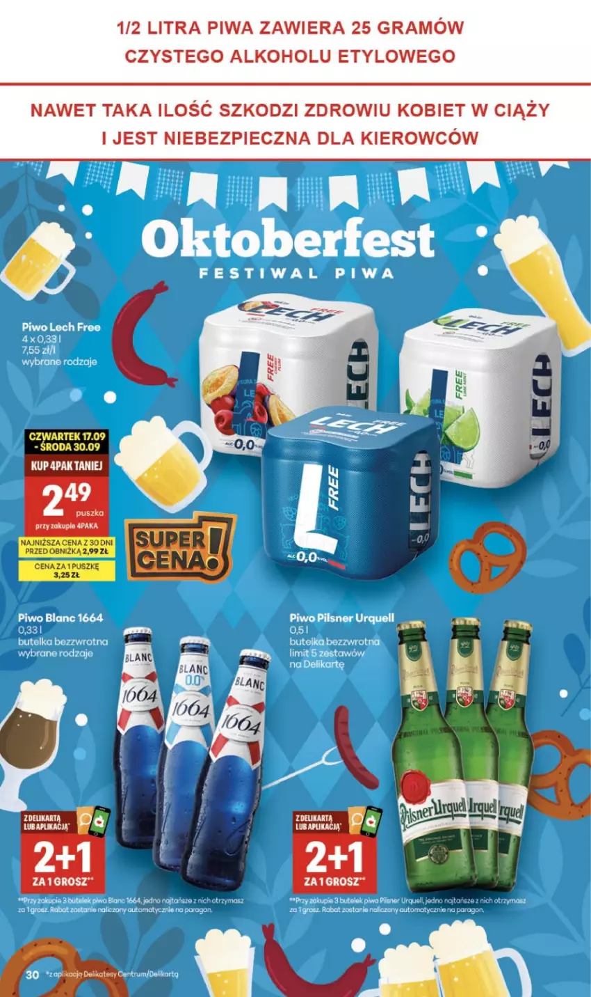 Gazetka promocyjna Delikatesy Centrum - Franczyza DC39 Czwartek - ważna 24.09 do 30.09.2026 - strona 30 - produkty: Gra, Piec, Piwa