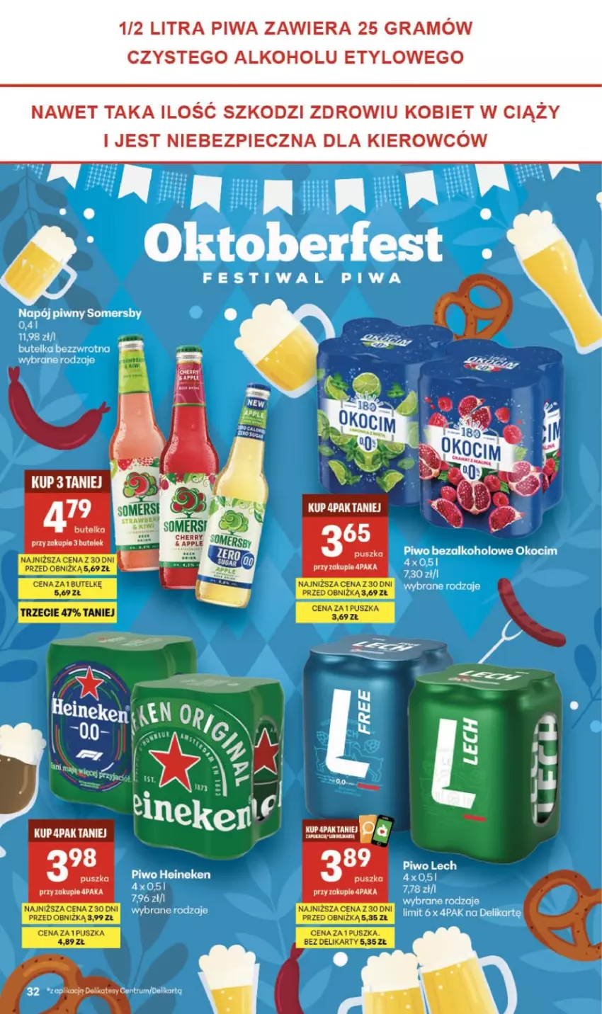 Gazetka promocyjna Delikatesy Centrum - Franczyza DC39 Czwartek - ważna 24.09 do 30.09.2026 - strona 32 - produkty: Gra, Heineken, Koc, Piec, Piwa, Piwo, Rum