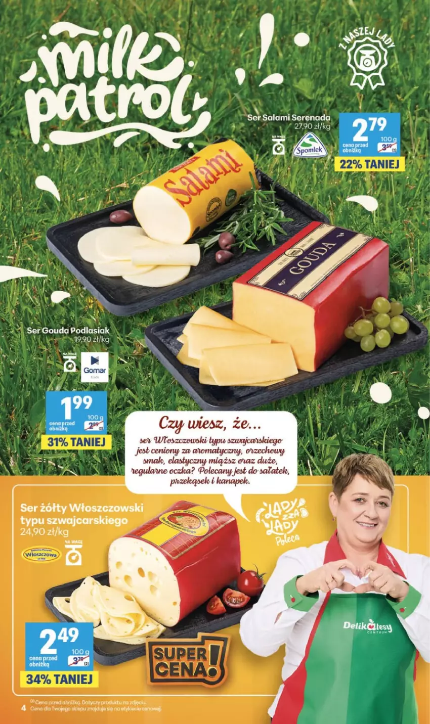 Gazetka promocyjna Delikatesy Centrum - Franczyza DC39 Czwartek - ważna 24.09 do 30.09.2026 - strona 4 - produkty: Gouda, Gry, Salami, Ser, Ser salami, Włoszczowski