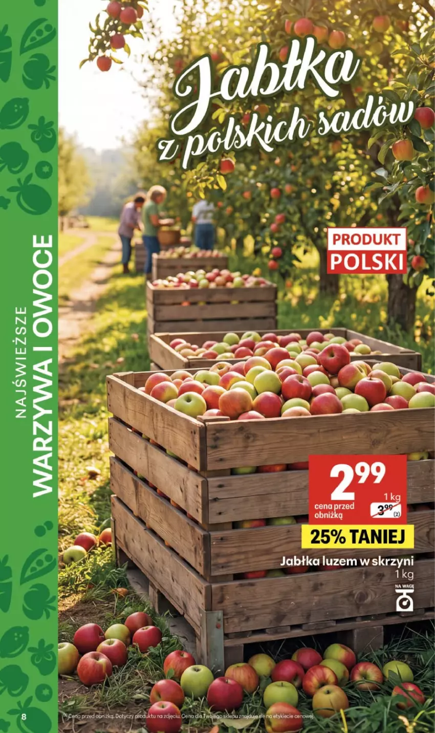 Gazetka promocyjna Delikatesy Centrum - Franczyza DC39 Czwartek - ważna 24.09 do 30.09.2026 - strona 8 - produkty: Jabłka