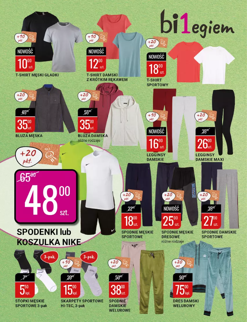 Gazetka promocyjna Bi1 - Walentynki - ważna 02.02 do 08.02.2022 - strona 6 - produkty: Bluza, Dres, Gin, Hi-Tec, Karp, Kosz, Koszulka, Legginsy, Nike, Por, Spodnie, Spodnie sportowe, Sport, T-shirt, Top