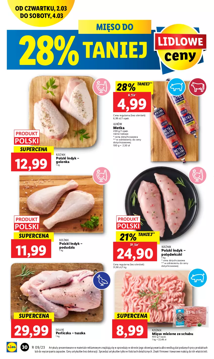 Gazetka promocyjna Lidl - GAZETKA - ważna 02.03 do 04.03.2023 - strona 32 - produkty: Mięso, Mięso mielone, Perliczka, Tusz