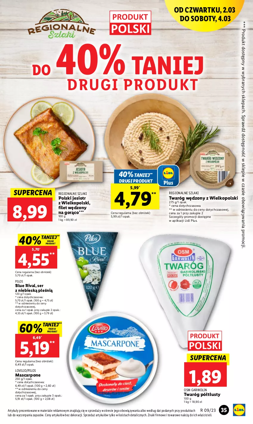 Gazetka promocyjna Lidl - GAZETKA - ważna 02.03 do 04.03.2023 - strona 37 - produkty: Lovi, Mascarpone, Pilos, Ser, Twaróg, Twaróg półtłusty