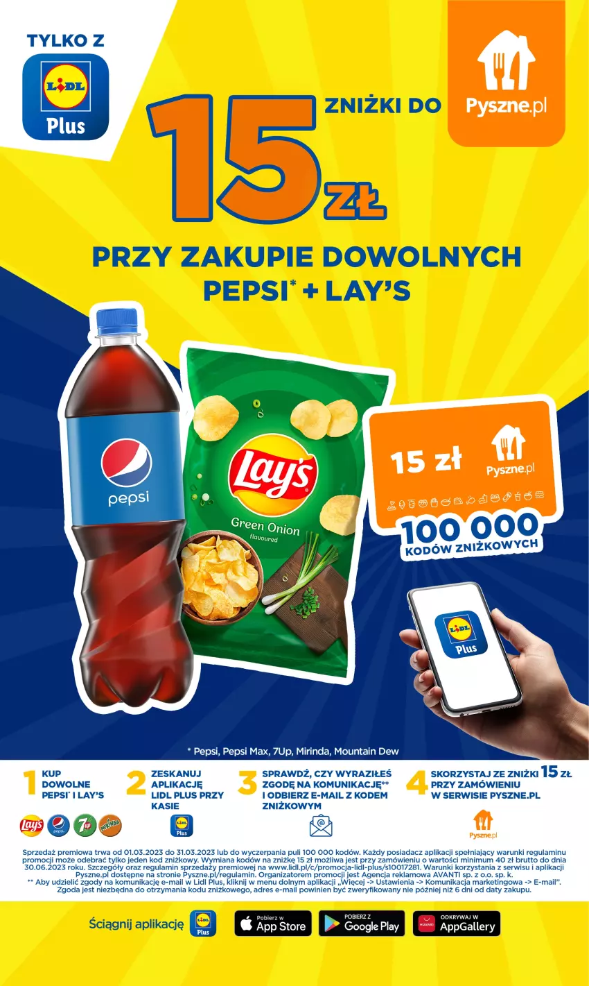 Gazetka promocyjna Lidl - GAZETKA - ważna 02.03 do 04.03.2023 - strona 45 - produkty: 7up, Dres, Mirinda, Pepsi, Pepsi max, Ser