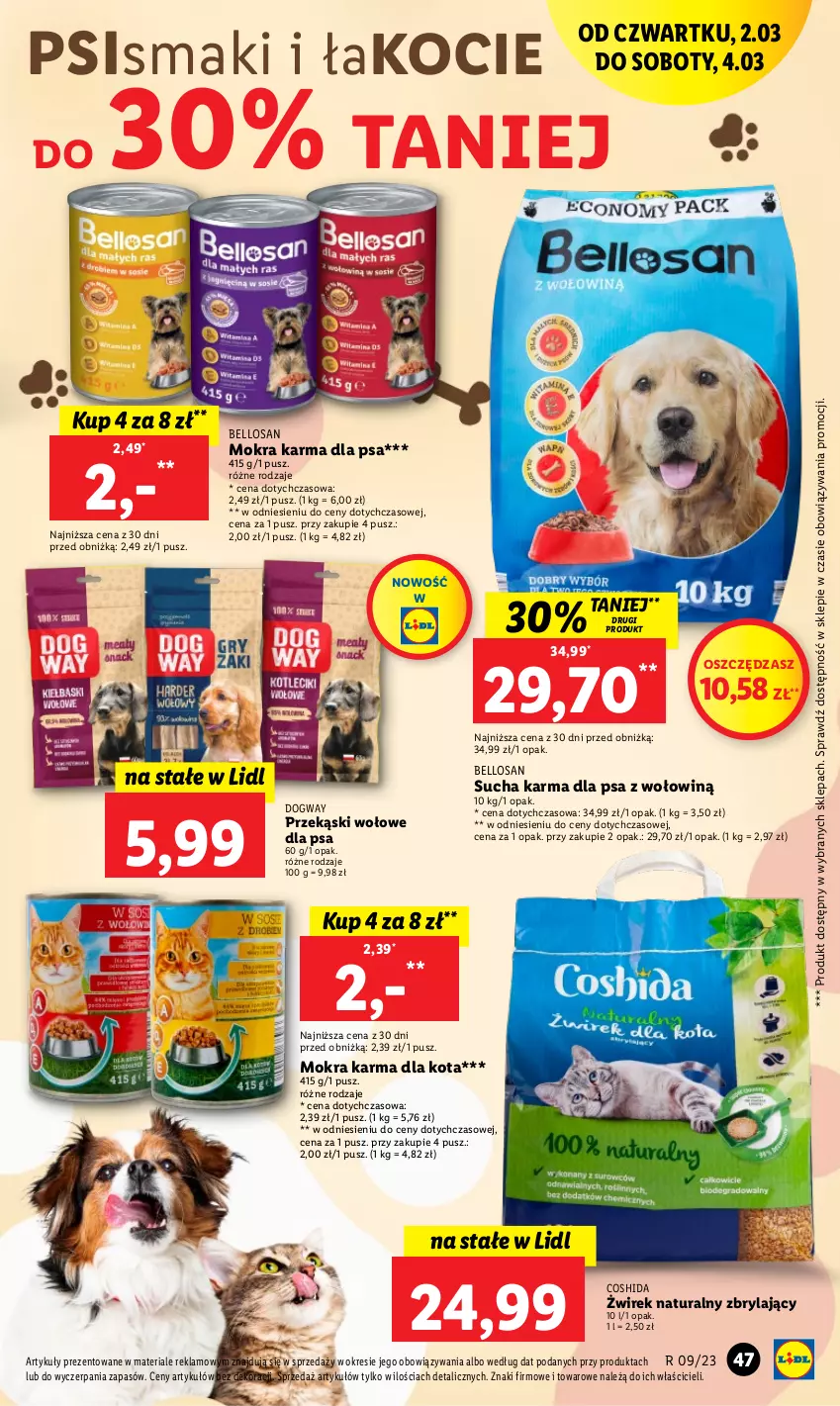 Gazetka promocyjna Lidl - GAZETKA - ważna 02.03 do 04.03.2023 - strona 53 - produkty: Bell, Koc, Mokra karma, Sucha karma