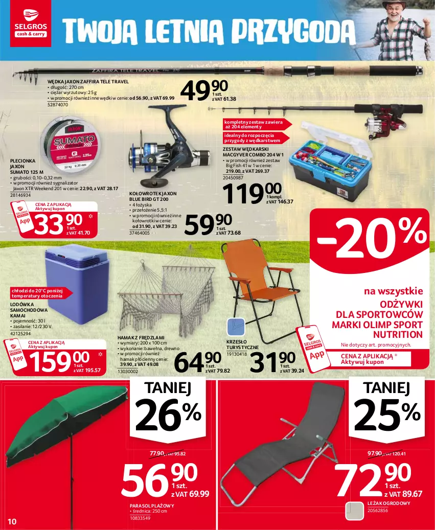 Gazetka promocyjna Selgros - Oferta przemysłowa - ważna 08.07 do 21.07.2021 - strona 10 - produkty: Hama, Krzesło, Lodówka, Parasol, Por, Silan, Sport, Wełna, Wrotki