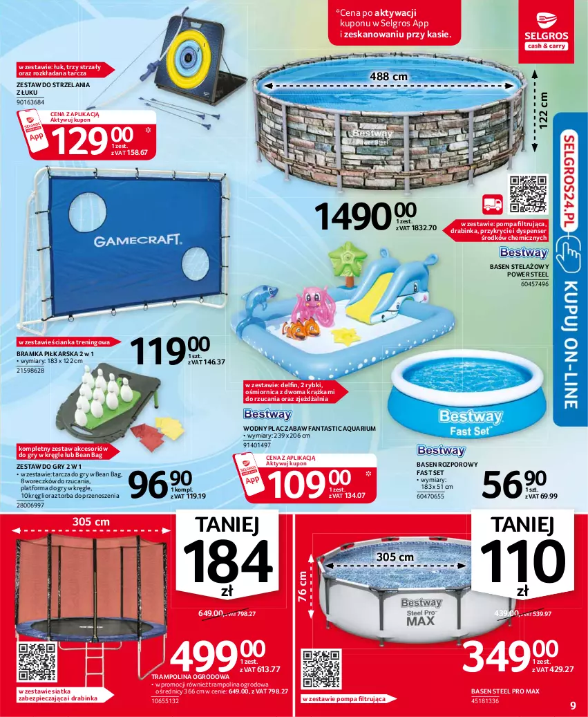 Gazetka promocyjna Selgros - Oferta przemysłowa - ważna 08.07 do 21.07.2021 - strona 9 - produkty: Bramka, Fa, Fanta, Gry, Inka, LG, Piec, Por, Ramka, Ser, Siatka, Torba