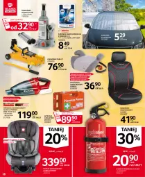 Gazetka promocyjna Selgros - Oferta przemysłowa - Gazetka - ważna od 21.07 do 21.07.2021 - strona 28 - produkty: Odkurzacz, Gaśnica, Fotelik samochodowy, Wieszak, Tapicerka, Podstawka samochodowa, Lion, Fotelik, Fotel, Pokrowiec, Akumulator