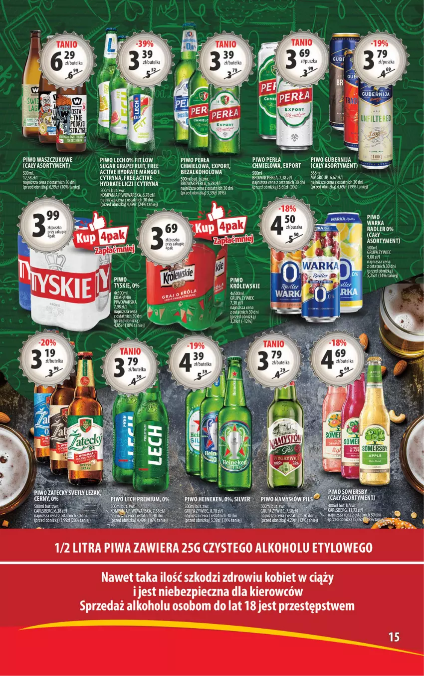 Gazetka promocyjna Arhelan - Gazetka - ważna 09.08 do 18.08.2024 - strona 15 - produkty: Carlsberg, Fa, Gra, Królewski, LG, Mango, Mop, Perła, Piec, Piwa, Piwo, Por, Radler, Tyskie