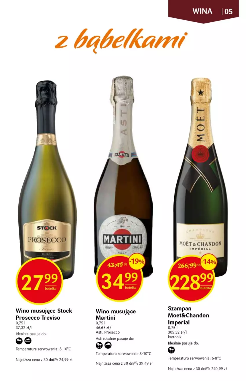 Gazetka promocyjna Delikatesy Centrum - DeliBarek DC26/DC27 - ważna 06.07 do 19.07.2023 - strona 5 - produkty: Martini, Mus, Prosecco, Ser, Stock, Tonik, Wino, Wino musujące