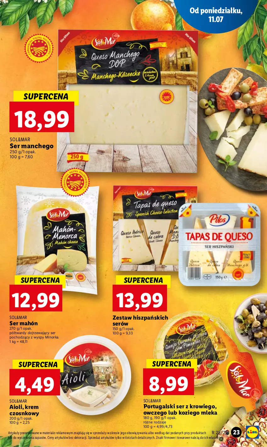 Gazetka promocyjna Lidl - GAZETKA - ważna 11.07 do 13.07.2022 - strona 23 - produkty: Orka, Por, Ser