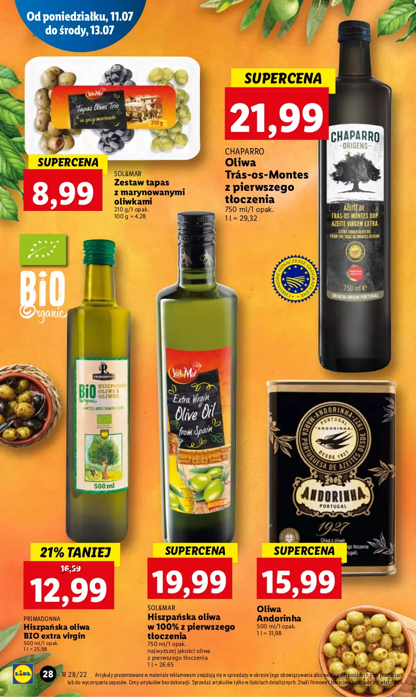 Gazetka promocyjna Lidl - GAZETKA - ważna 11.07 do 13.07.2022 - strona 28 - produkty: Gin, Monte, Prima