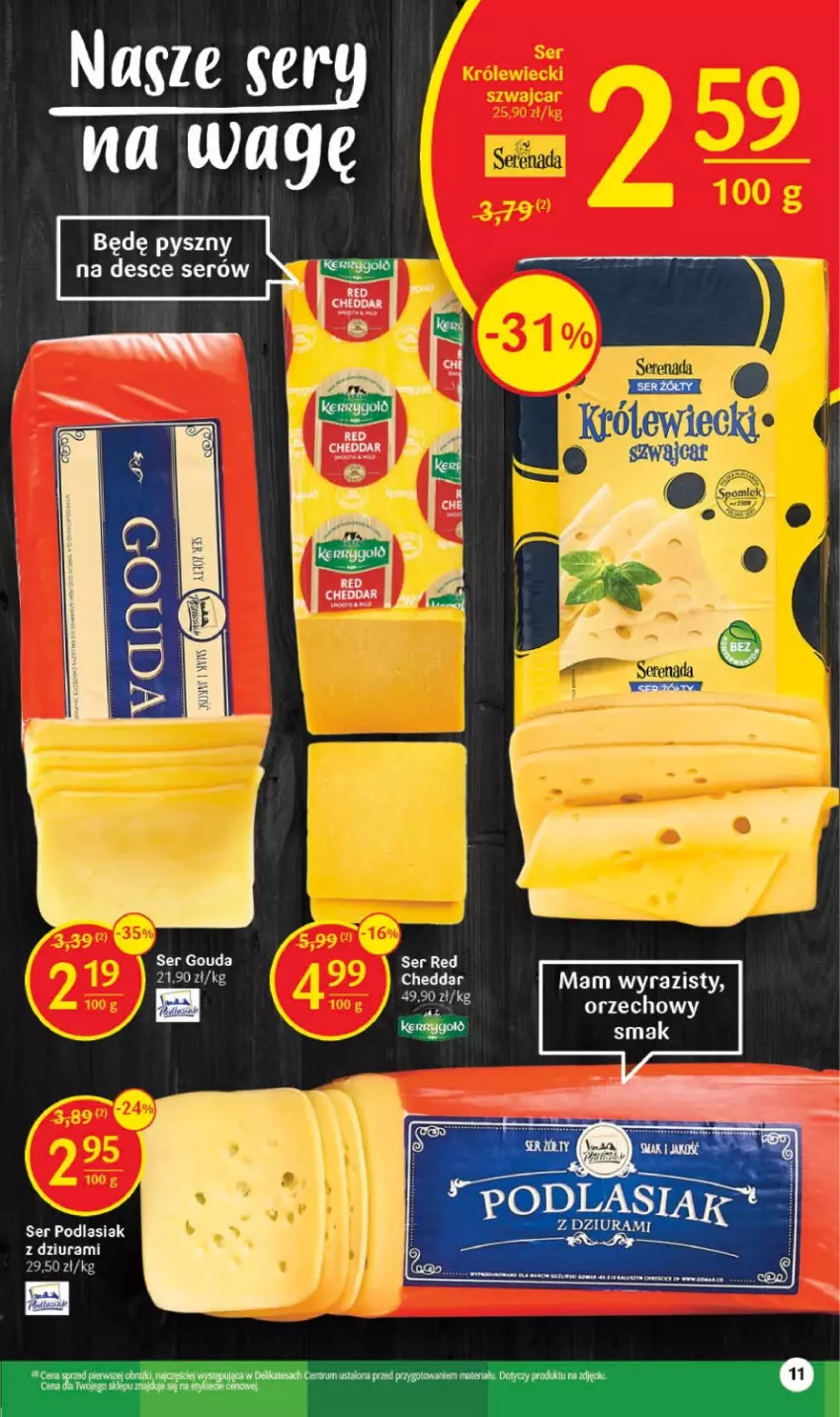 Gazetka promocyjna Delikatesy Centrum - Gazetka DC22 - ważna 07.06 do 14.06.2023 - strona 11 - produkty: Cheddar, Gouda, Hoop, Ser