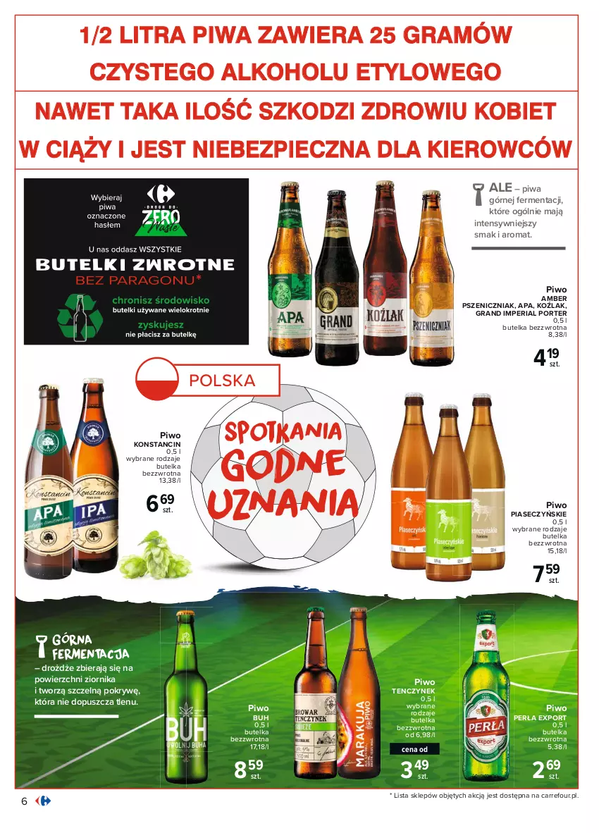 Gazetka promocyjna Carrefour - Gazetka Piwny klub kibica - ważna 31.05 do 19.06.2021 - strona 6 - produkty: Drożdże, Gra, Perła, Piec, Piwa, Piwo, Por