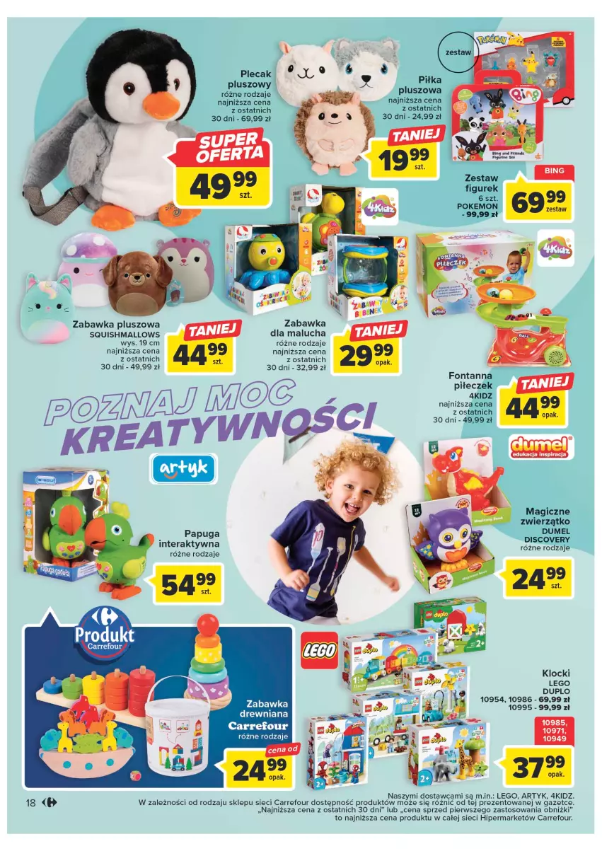 Gazetka promocyjna Carrefour - Gazetka Klasa dla bobasa - ważna 14.02 do 25.02.2023 - strona 20 - produkty: Discover, Klocki, LEGO, LEGO Duplo, Plecak, Tera, Zabawka