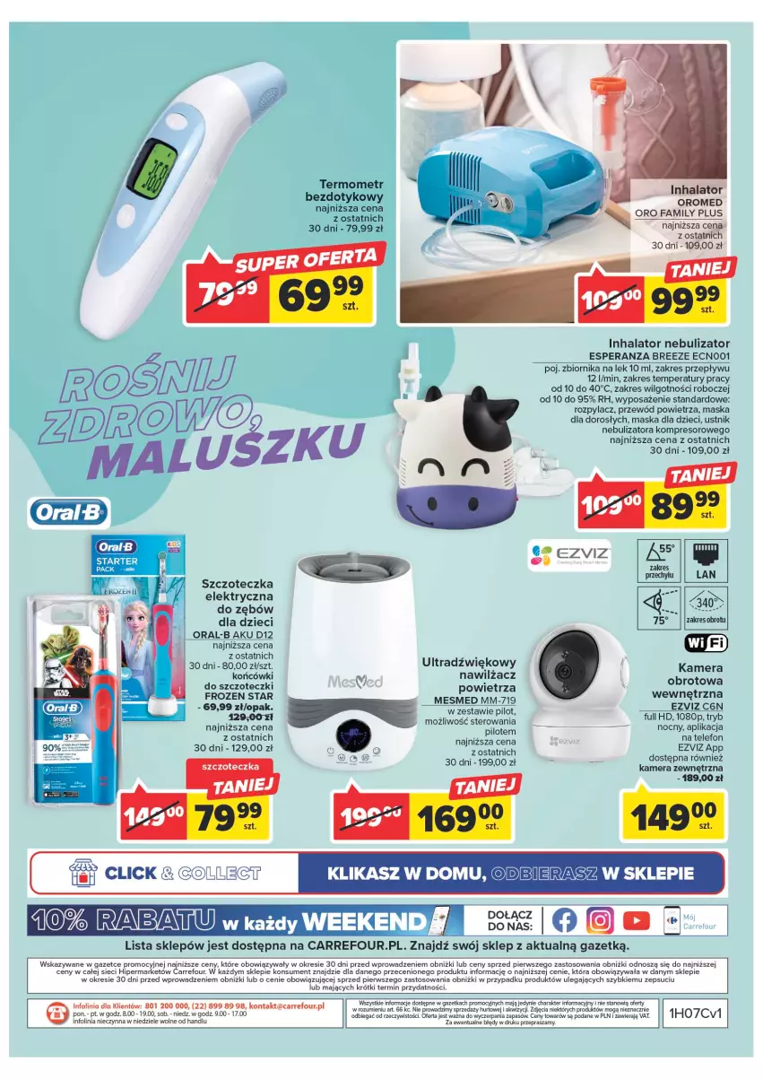 Gazetka promocyjna Carrefour - Gazetka Klasa dla bobasa - ważna 14.02 do 25.02.2023 - strona 22 - produkty: Dzieci, Fa, Frozen, Inhalator, Kamera, Kompresor, LG, Maska, Przewód, Szczoteczka, Taca, Telefon, Termometr, Ustnik