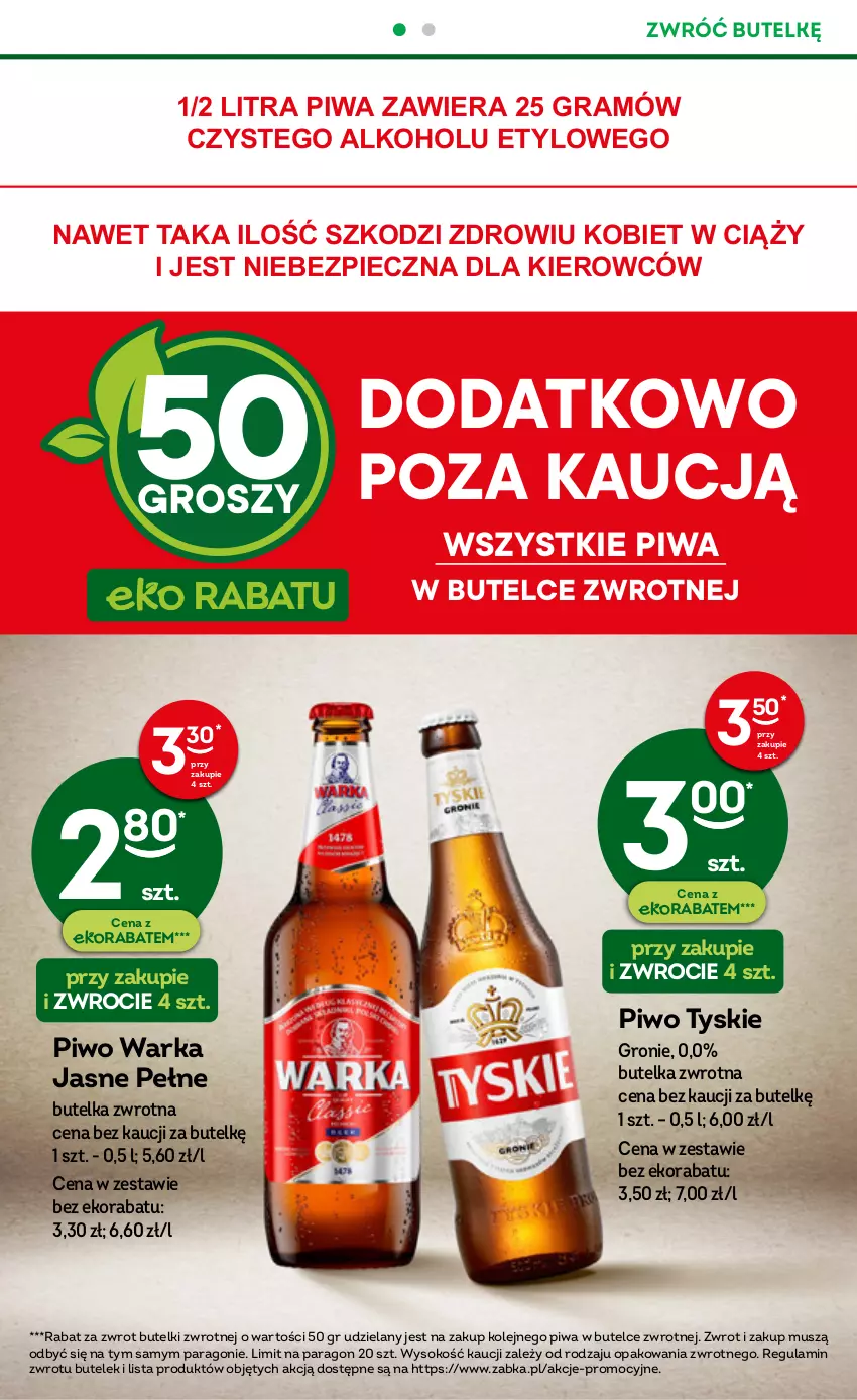 Gazetka promocyjna Żabka - ważna 07.06 do 20.06.2023 - strona 18 - produkty: Gra, Mus, Olej, Piec, Piwa, Piwo, Sok, Tyskie, Warka