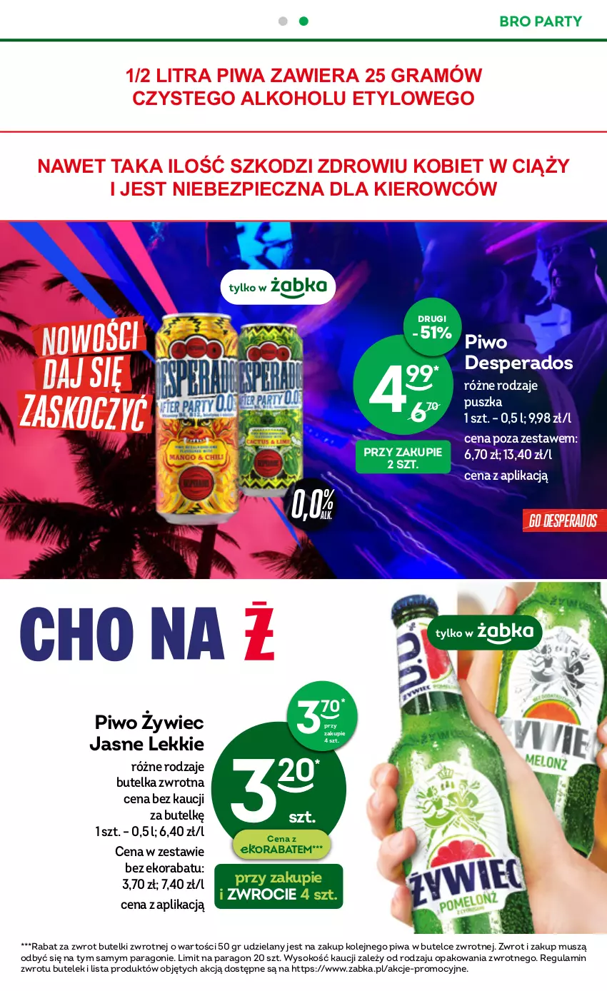 Gazetka promocyjna Żabka - ważna 07.06 do 20.06.2023 - strona 21 - produkty: Desperados, Gra, Koc, Mus, Olej, Piec, Piwa, Piwo, Sok