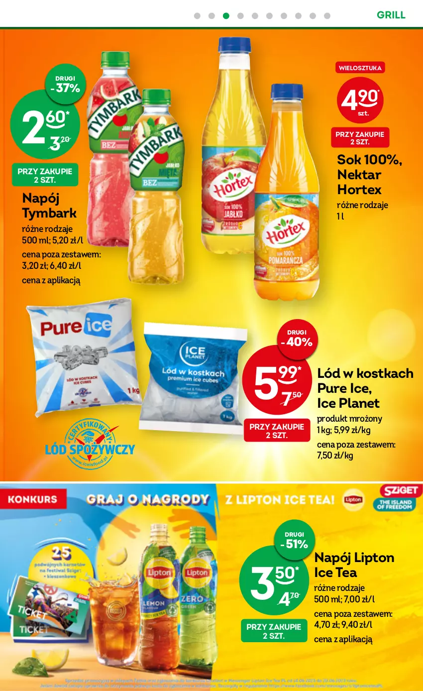 Gazetka promocyjna Żabka - ważna 07.06 do 20.06.2023 - strona 25 - produkty: Grill, Hortex, Ice tea, Lipton, Napój, Nektar, Pur, Sok, Tymbark