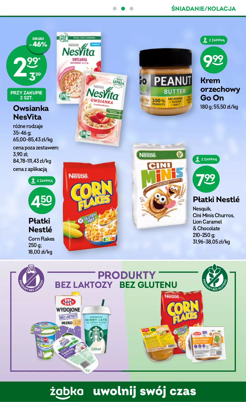 Gazetka promocyjna Żabka - ważna 07.06 do 20.06.2023 - strona 42 - produkty: Cini Minis, Corn flakes, Krem orzechowy, Lion, Nesquik, Nestlé, Owsianka