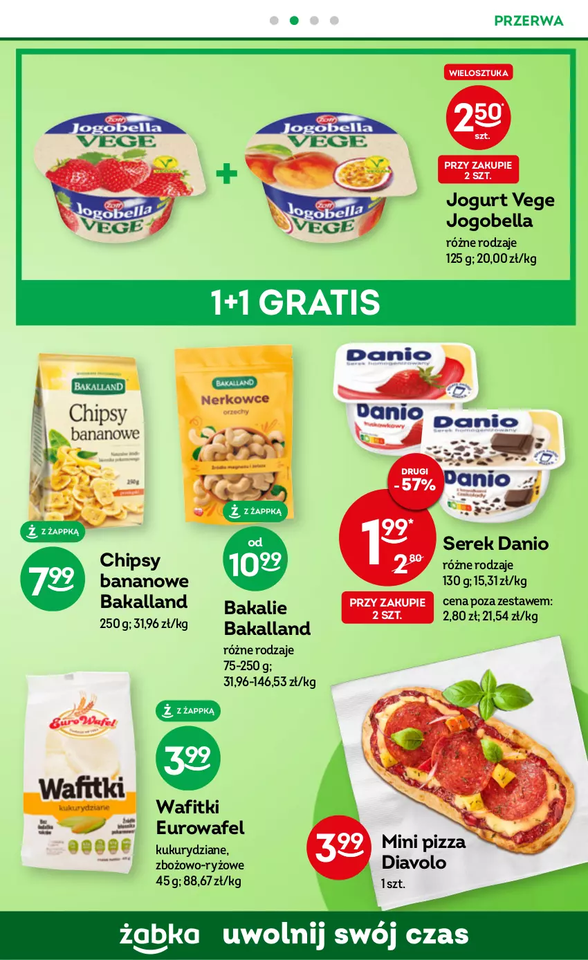 Gazetka promocyjna Żabka - ważna 07.06 do 20.06.2023 - strona 45 - produkty: Bakalland, Bell, Bella, Chipsy, Danio, Gra, Jogobella, Jogurt, Pizza, Ryż, Ser, Serek