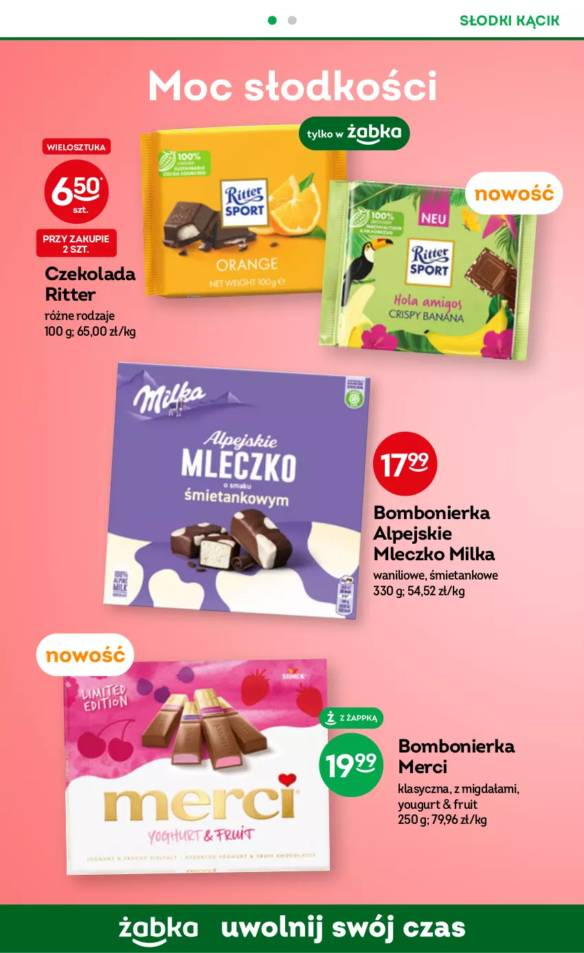 Gazetka promocyjna Żabka - ważna 07.06 do 20.06.2023 - strona 54 - produkty: Czekolada, Merci, Milka, Mleczko