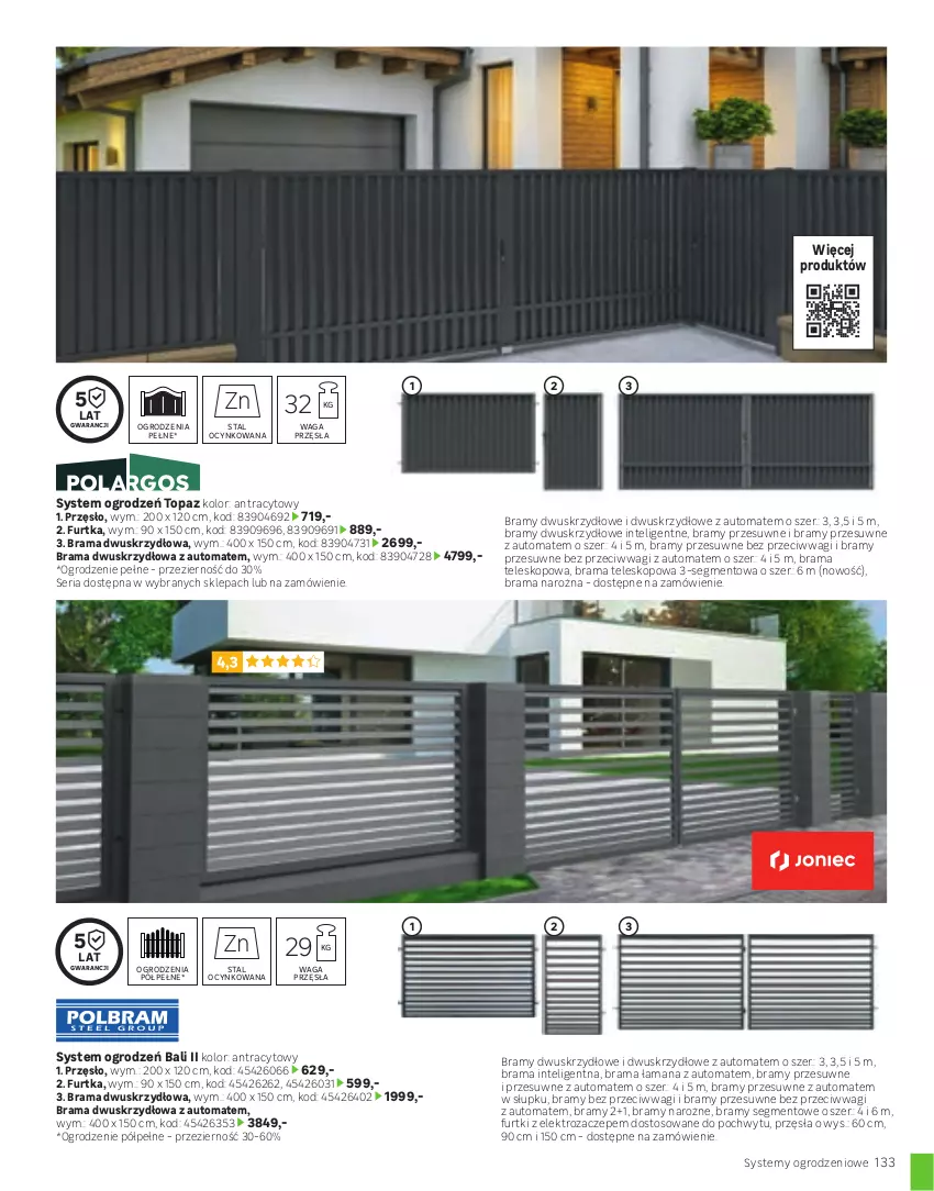 Gazetka promocyjna Leroy Merlin - Gazetka Leroy Merlin - ważna 22.03 do 31.08.2023 - strona 133 - produkty: Cynk, Intel, Kret, Rama, Ser, Teleskop, Top, Waga, Wagi