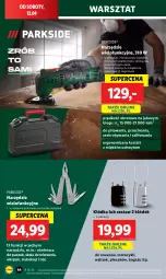 Gazetka promocyjna Lidl - GAZETKA - Gazetka - ważna od 13.04 do 13.04.2025 - strona 48 - produkty: Parkside, Skrobaczka, Kłódka, Plecak, Pasek, Otwieracz, Wkręt, Rower, Płyta, Pokrowiec