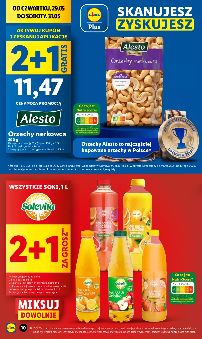 Gazetka promocyjna Lidl - GAZETKA - ważna 29.05 do 31.05.2025 - strona 10 - produkty: Gra, Migdały, Sok, Wazon