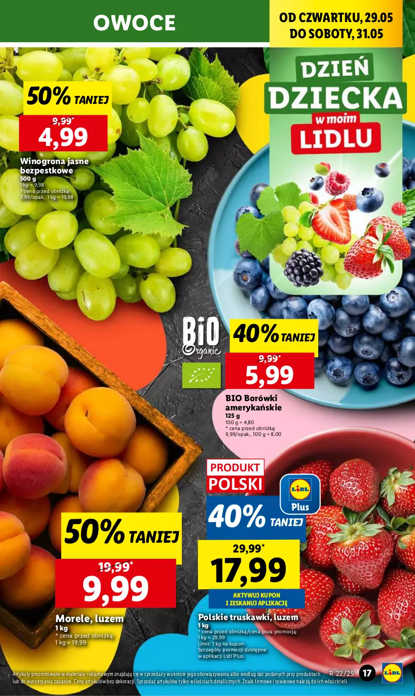 Gazetka promocyjna Lidl - GAZETKA - ważna 29.05 do 31.05.2025 - strona 21 - produkty: Owoce, Truskawki, Wino, Winogrona