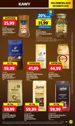 Gazetka promocyjna Lidl - GAZETKA - Gazetka - ważna od 31.05 do 31.05.2025 - strona 47 - produkty: Tchibo, Kawa rozpuszczalna, Kawa ziarnista, Bell, Dallmayr, Kawa, Lavazza, Bella, Jacobs, Segafredo