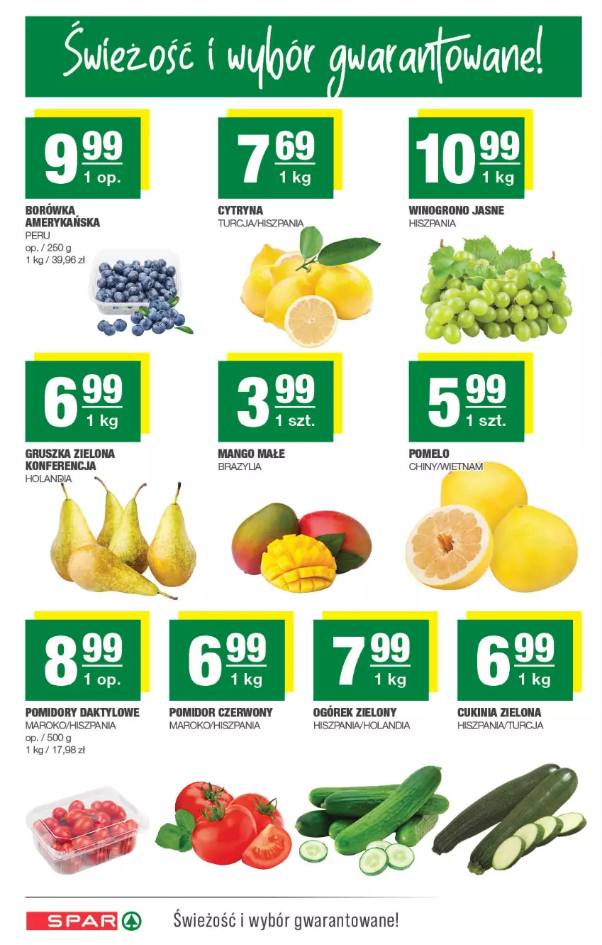 Gazetka promocyjna Spar - Spar - ważna 01.12 do 11.12.2025 - strona 2 - produkty: Borówka, Mango, Pomelo, Pomidory, Wino