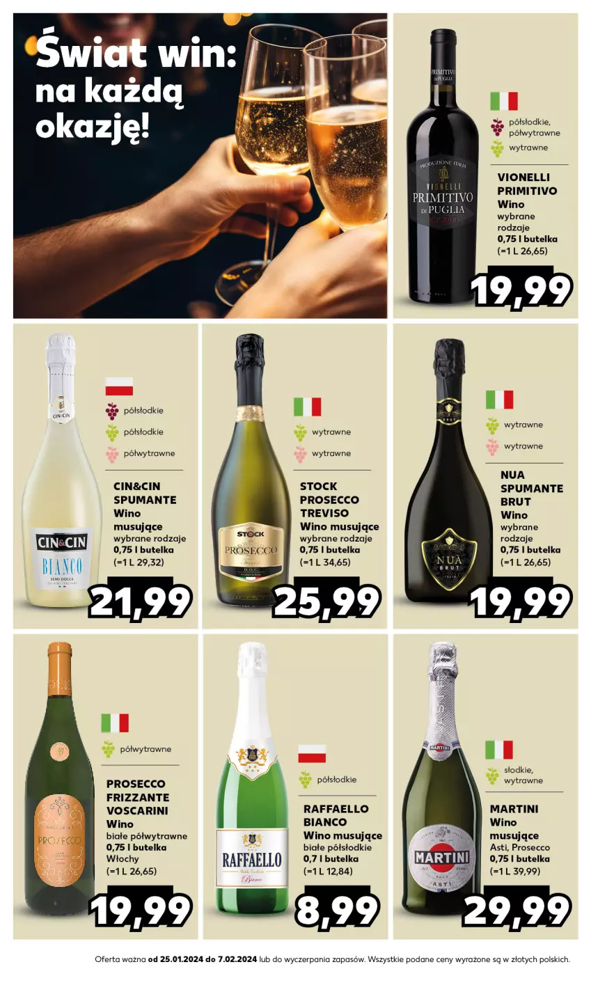 Gazetka promocyjna Kaufland - Barek Kauflandu - ważna 25.01 do 07.02.2024 - strona 10 - produkty: Fa, Martini, Mus, Prosecco, Puma, Raffaello, Stock, Wino, Wino białe, Wino musujące