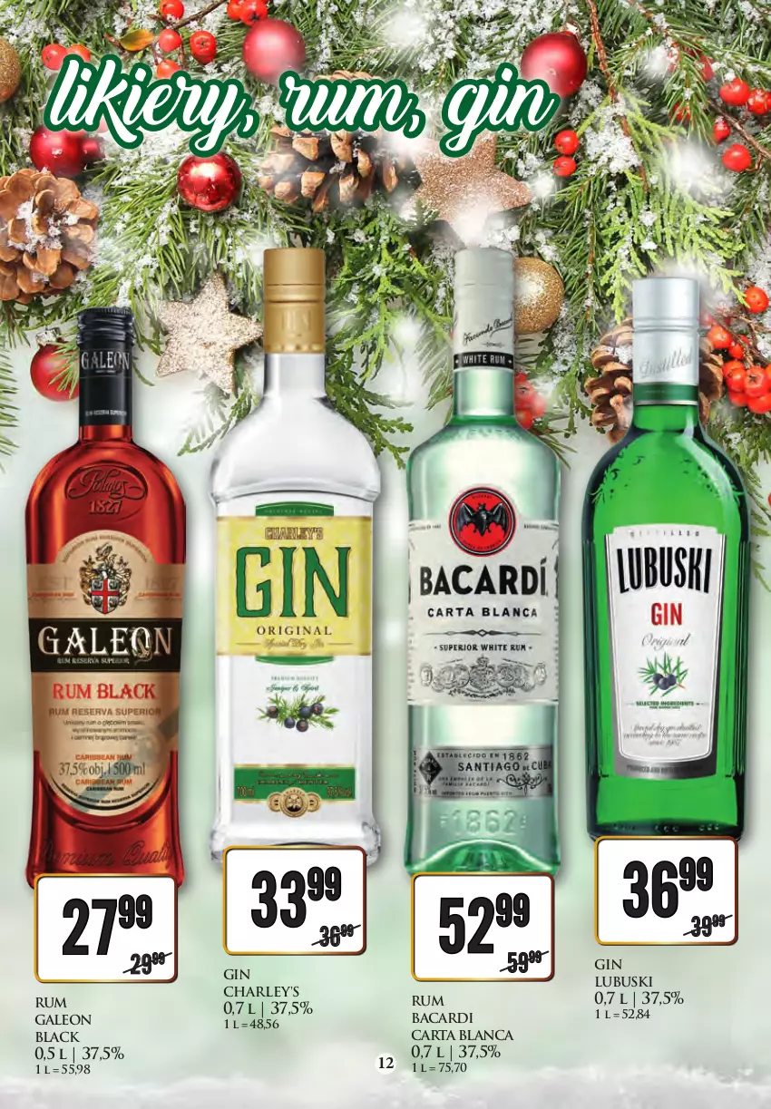 Gazetka promocyjna Dino - Gazetka - ważna 19.12 do 31.12.2022 - strona 12 - produkty: Advocaat, Bacardi, Gin, Lack, Leon, Likier, Miód, Miód pitny, Rum, Sheridan's