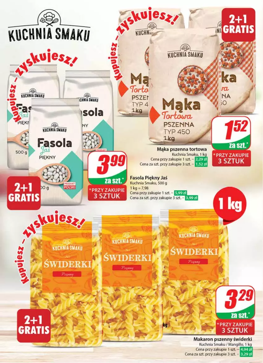 Gazetka promocyjna Dino - Gazetka 8 - ważna 21.02 do 27.02.2024 - strona 14 - produkty: Fa, Fasola, Kuchnia, Mąka, Mąka pszenna, Makaron