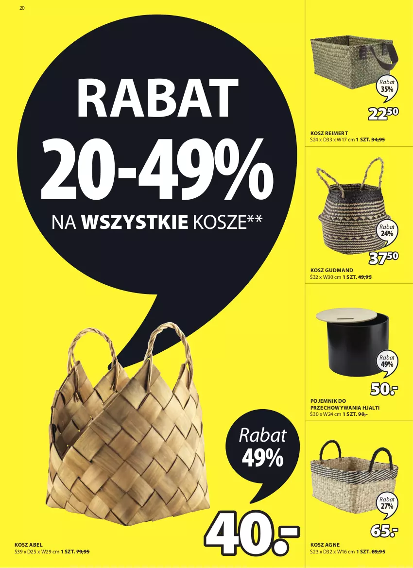 Gazetka promocyjna Jysk - Oferta tygodnia - ważna 16.03 do 29.03.2022 - strona 21 - produkty: Kosz, Pojemnik, Pojemnik do przechowywania