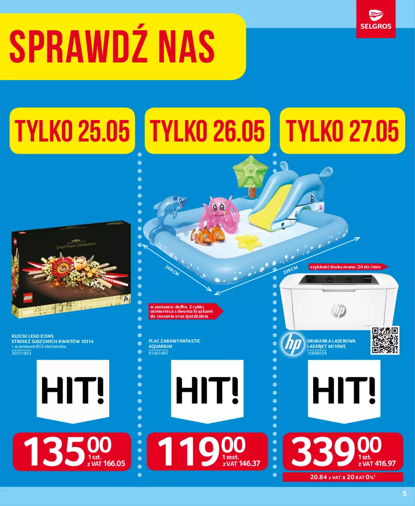 Gazetka promocyjna Selgros - Oferta przemysłowa - ważna 18.05 do 31.05.2023 - strona 5 - produkty: Drukarka, Fa, Fanta, Klocki, LEGO, Ser