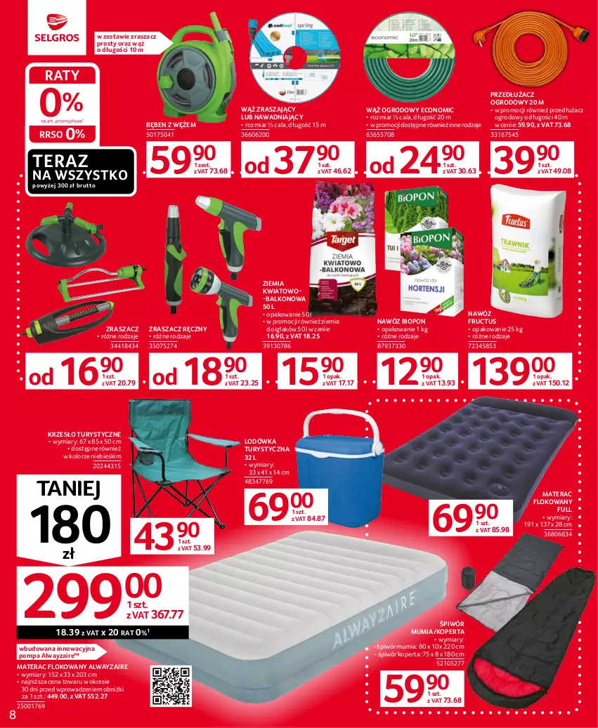 Gazetka promocyjna Selgros - Oferta przemysłowa - ważna 18.05 do 31.05.2023 - strona 8 - produkty: Krzesło, Lodówka, Materac, Nawóz, Tera