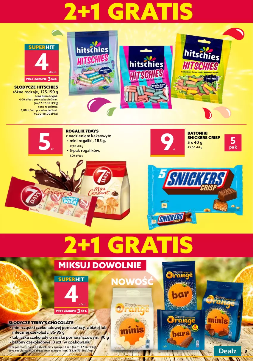 Gazetka promocyjna Dealz - NOWA GAZETKASETKI PRODUKTÓW TANIEJ! - ważna 10.08 do 23.08.2022 - strona 3 - produkty: Baton, Chipsy, Chrupki, Gra, Kakao, Napój, Rogal, Snickers, Tonik