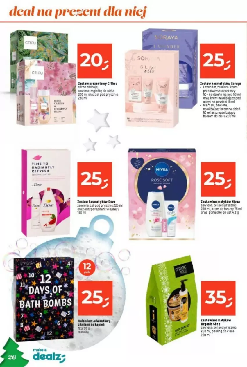 Gazetka promocyjna Dealz - ważna 09.11 do 24.12.2023 - strona 10 - produkty: Antyperspirant, Balsam do ciała, C-Thru, Dove, Krem nawilżający, Krem przeciwzmarszczkowy, Mars, Mus, Nawilżający balsam, Peeling