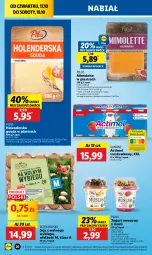 Gazetka promocyjna Lidl - GAZETKA - Gazetka - ważna od 19.10 do 19.10.2024 - strona 32 - produkty: Mus, Danone, Jogurt owocowy, Jaja, Jogurt, Actimel, Pilos, Mimolette, Gouda, Jaja z wolnego wybiegu