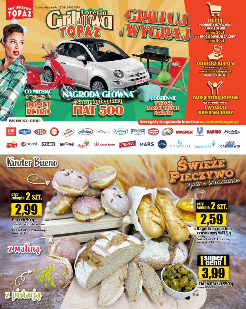 Gazetka promocyjna Topaz - Gazetka - ważna 23.05 do 29.05.2024 - strona 17 - produkty: Bagietka, Cars, Gra, Haribo, Mars, Pepsi