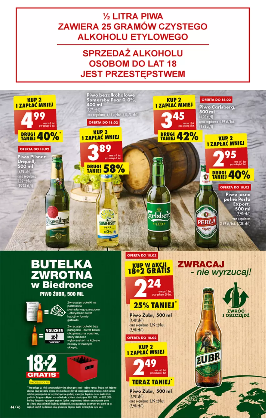 Gazetka promocyjna Biedronka - ważna 16.02 do 22.02.2023 - strona 44 - produkty: Dron, Fa, Leon, Mars, Piwo, Somersby, Tera