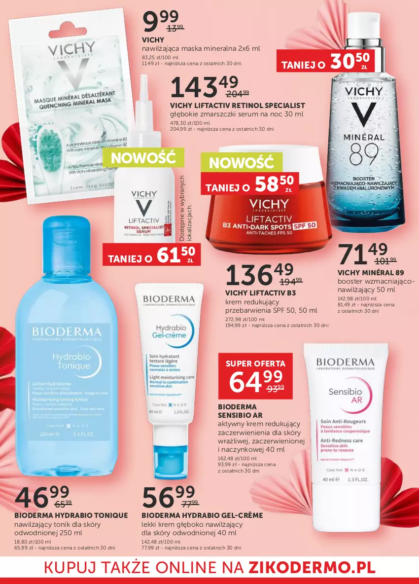 Gazetka promocyjna Ziko - Gazetka Ziko Dermo - ważna 09.02 do 22.02.2023 - strona 6 - produkty: Bioderma, Booster, Mars, Maska, Rum, Ser, Serum, Tonik, Vichy